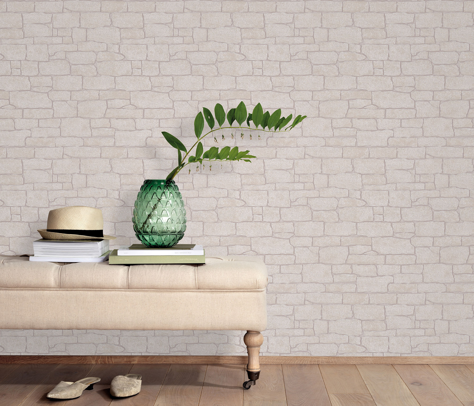 Erismann Vliestapete Imitations 2 beige Steinoptik 1009102