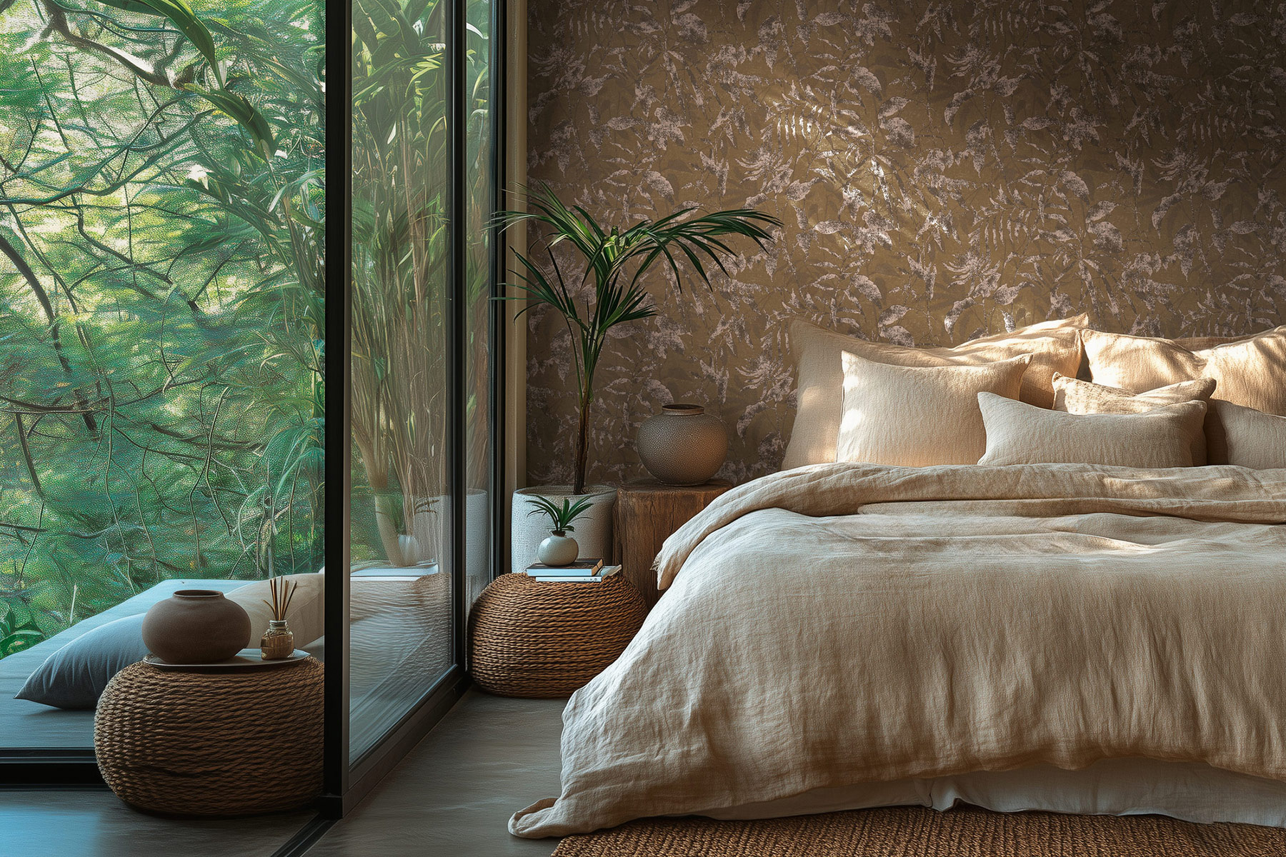 AS Vliestapete MS Hot Spots Floral Braun 782034