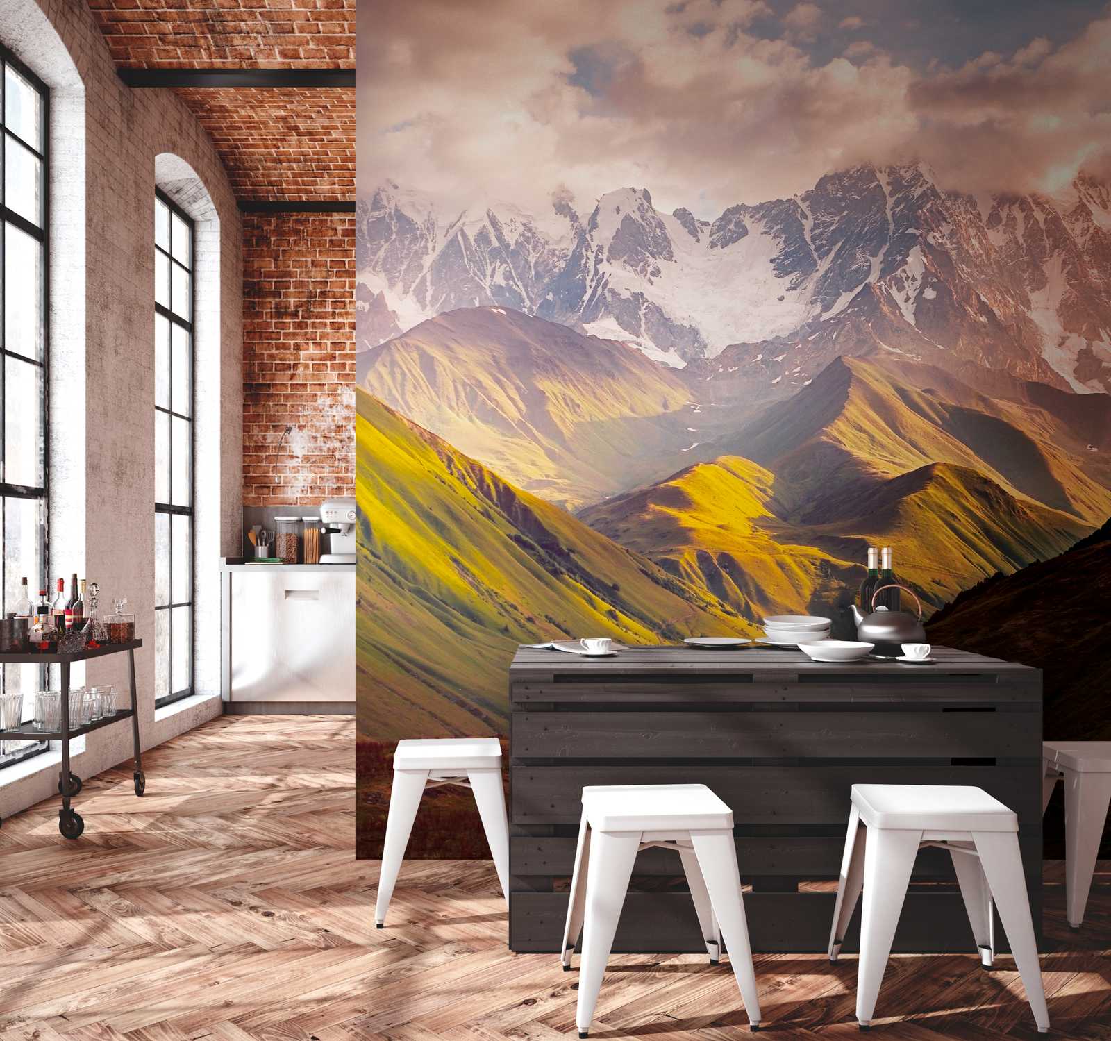 Livingwalls Vliestapete The Wall Berge 382571