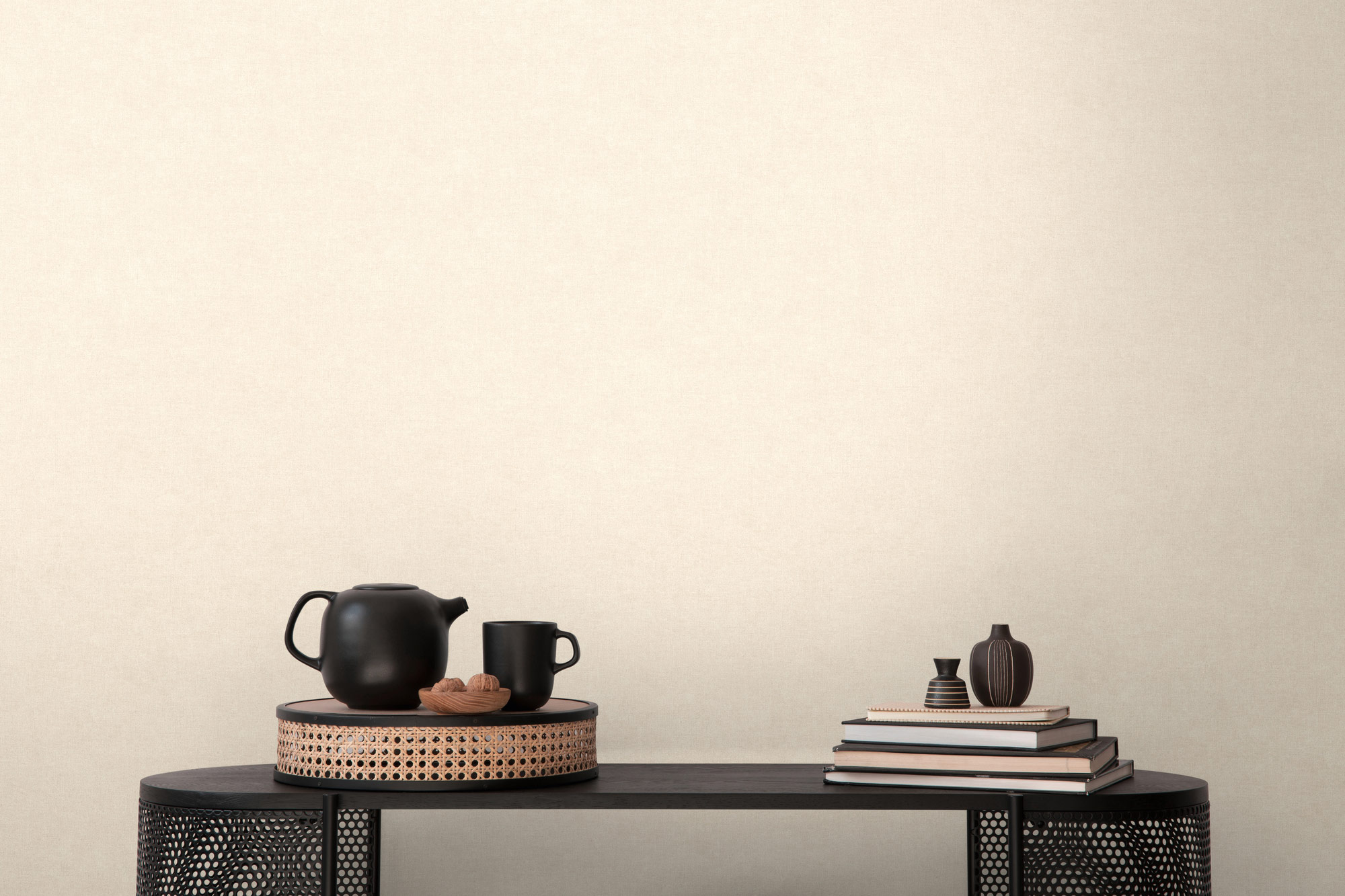 AS Vliestapete MS Hot Spots Unis Creme 367203