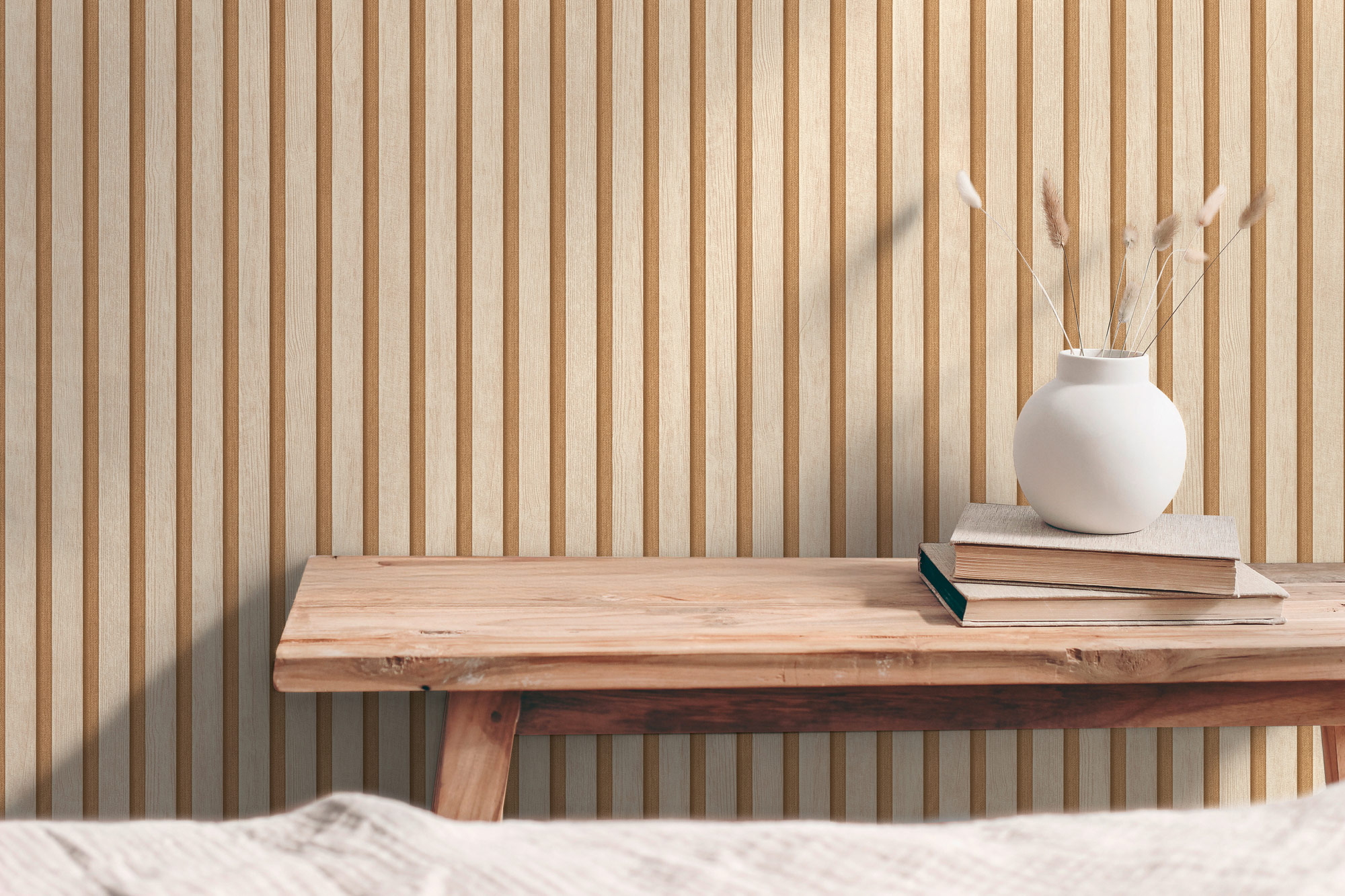 AS Vliestapete Hygge 3 Holzoptik Beige 786652