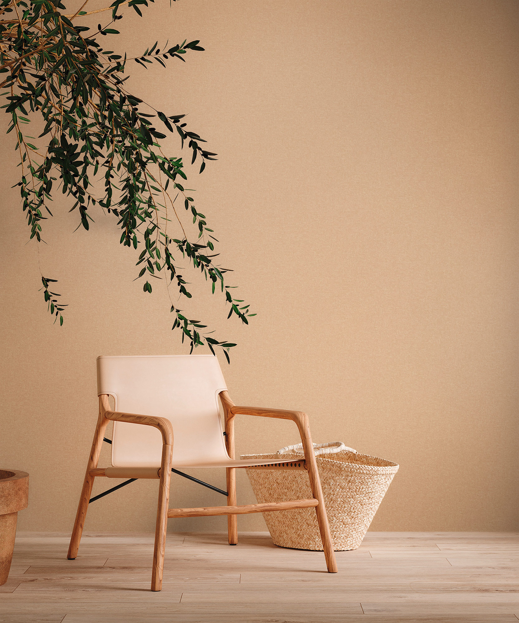 AS Vliestapete MS Travel Styles Uni Orange 392168 AS Vliestapete MS Travel Styles Uni Orange 392168