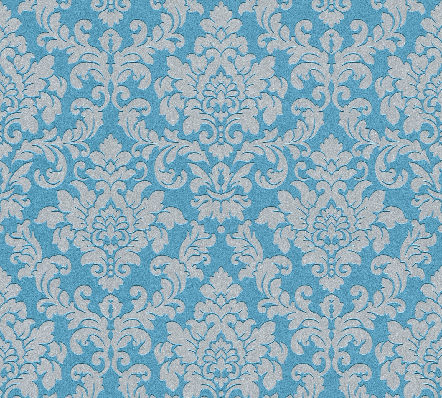 Thomas Vlies-Tapete Barock blau/silber TLT017 - 360894 Thomas Vlies-Tapete Barock blau/silber TLT017 - 360894
