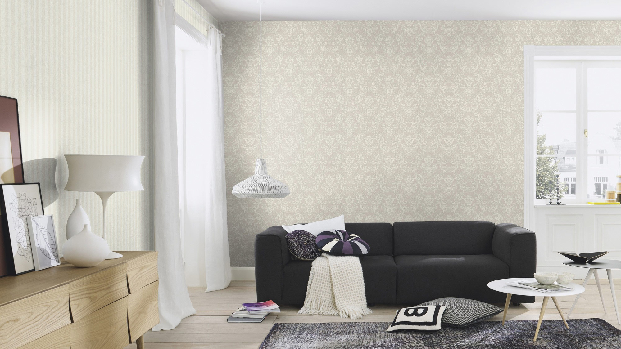 Rasch Vliestapete Trianon 13 Ornament weiss 570625