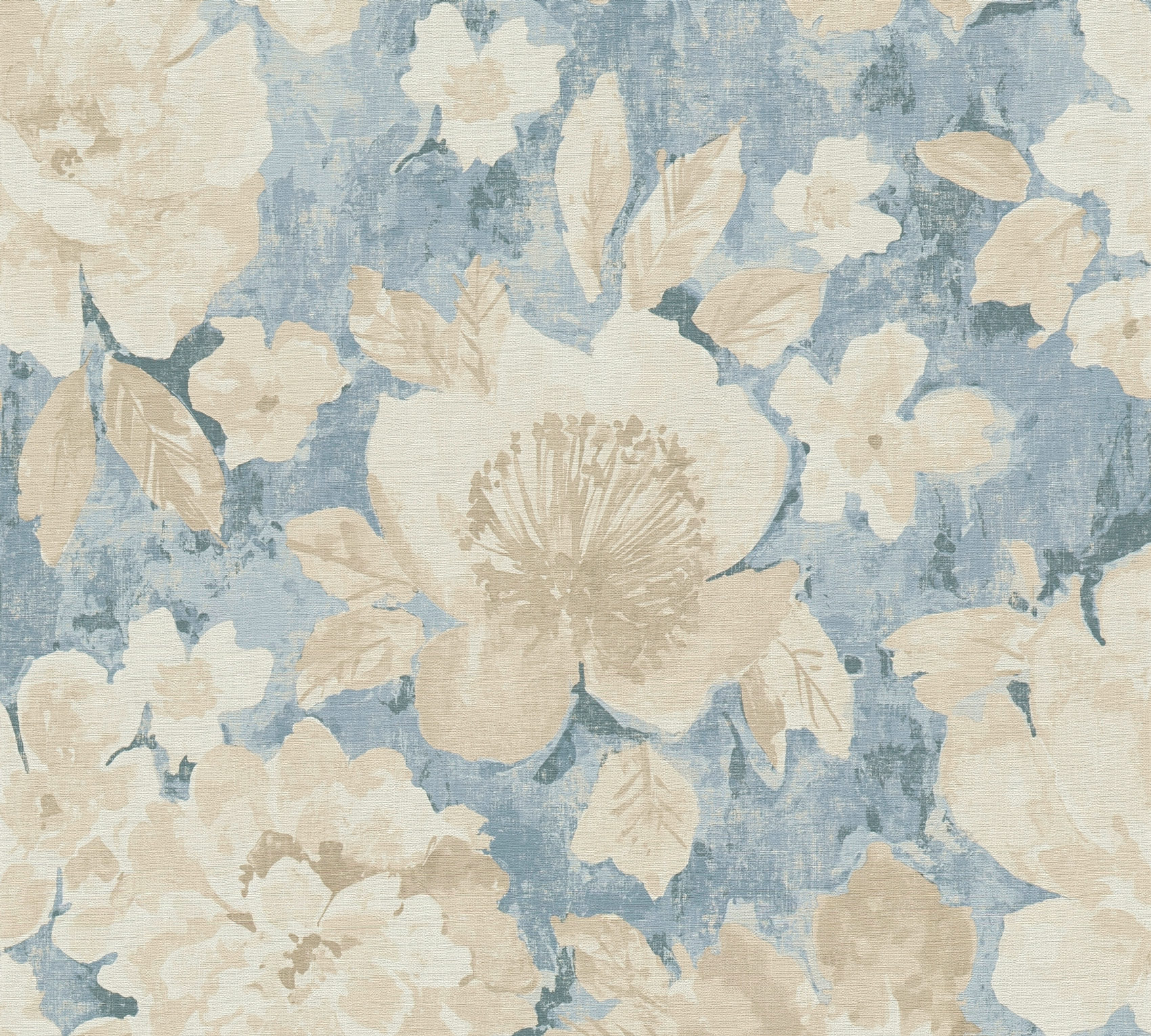AS Vliestapete Aquarell Dreams Blumentapete blau 396071 AS Vliestapete Aquarell Dreams Blumentapete blau 396071