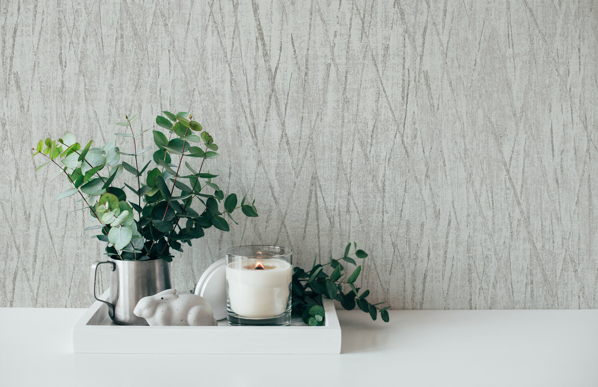 AS Vliestapete #Hygge Strukturtapete Grau 385987