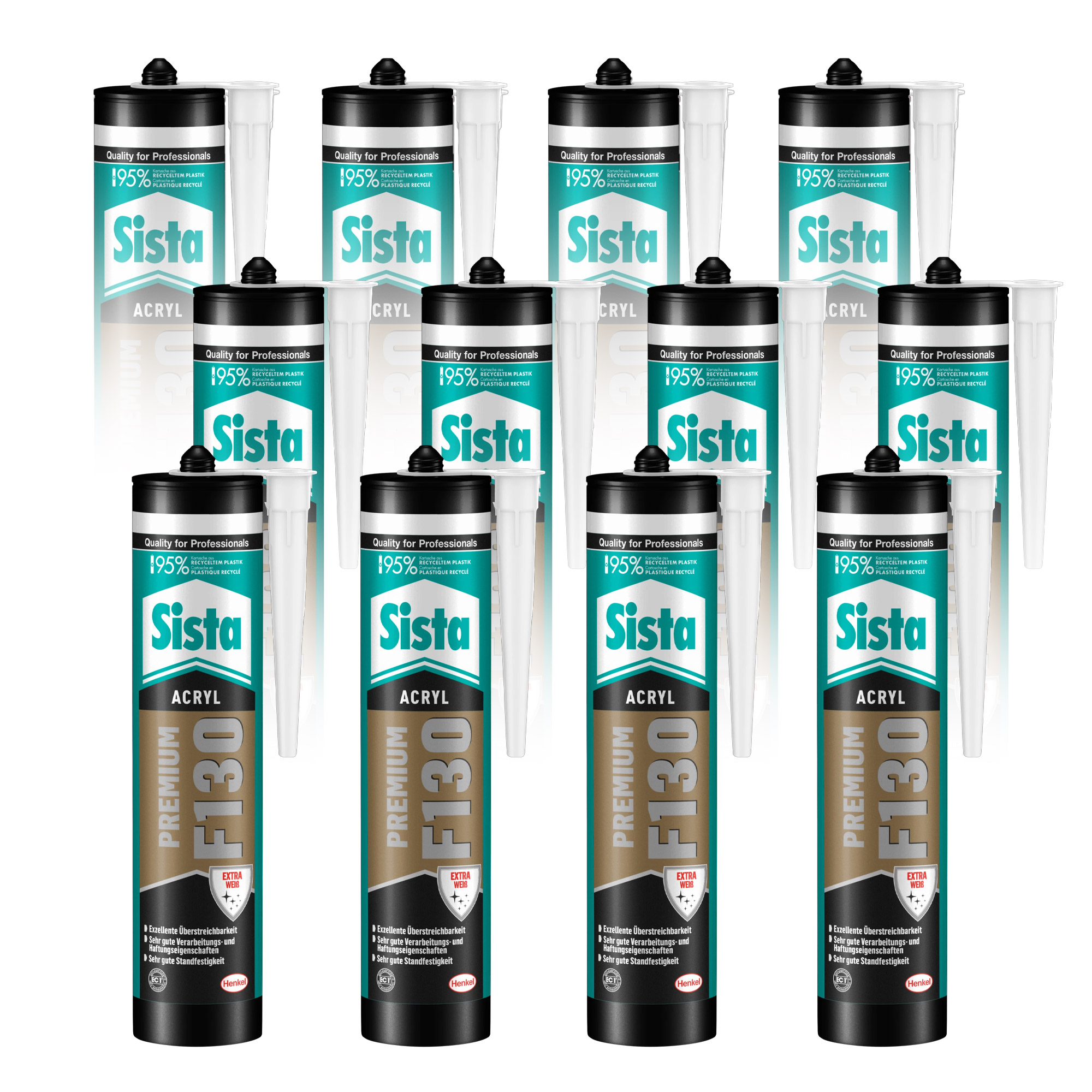 Henkel Sista F130 PREMIUM Acryl Dichtstoff weiss | 3,6 kg Henkel Sista F130 PREMIUM Acryl Dichtstoff weiss | 3,6 kg