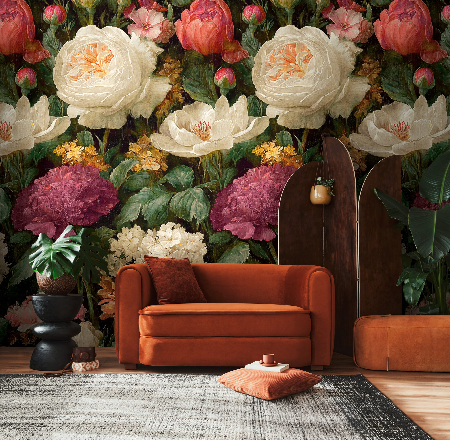 AS Fototapete The Wall 4 Rosen Beige 792492