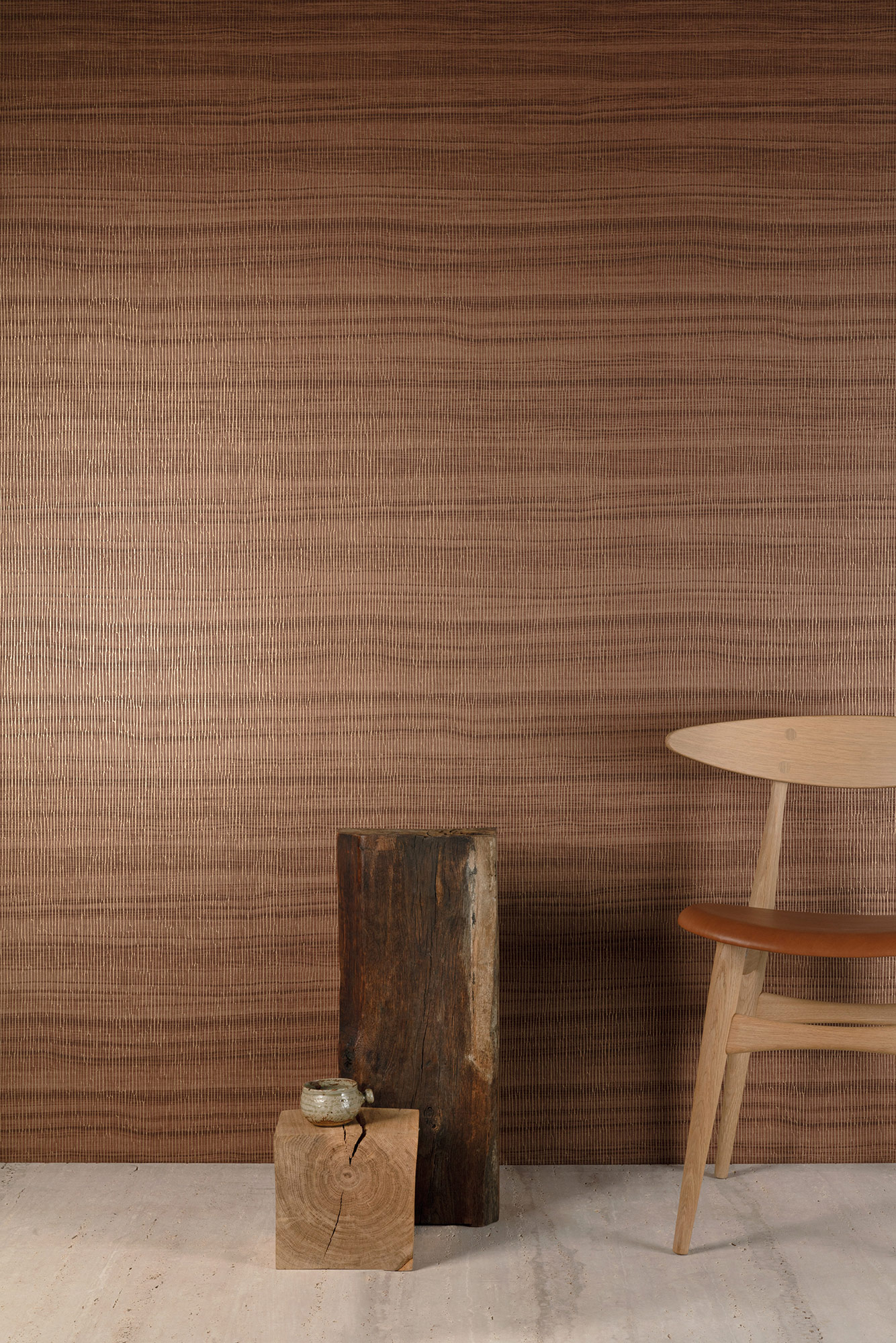 Grandeco Vliestapete Wood Streifen CU1008