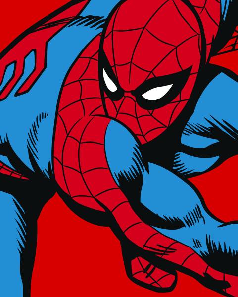 Komar Vlies Fototapete Marvel PowerUp Spider-Man Watchout DX