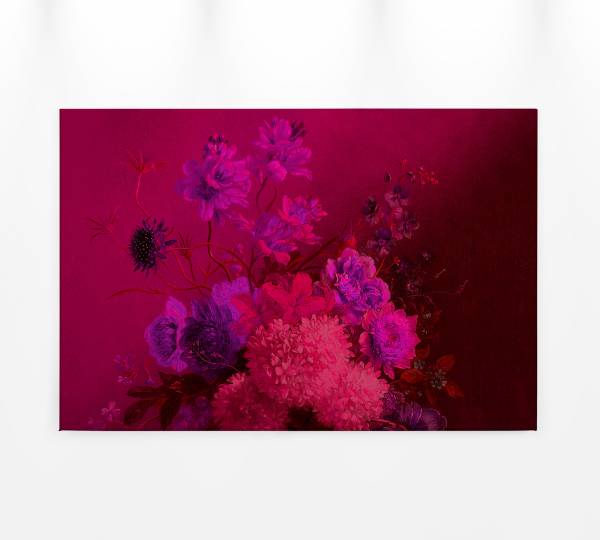AS Creation Leinwandbild Blumen Pink DD120395