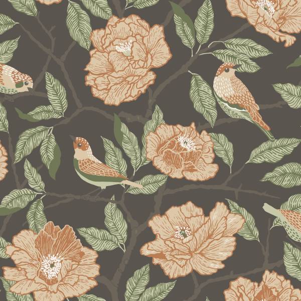 Rasch Textil Vliestapete Fagelsang Blumen 034026
