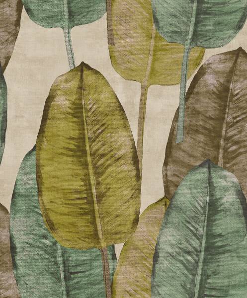 Thomas Vliestapete Pacific Island beige Blätter