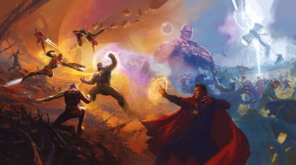 Komar Vlies Fototapete Avengers Epic Battles Two Worlds IADX