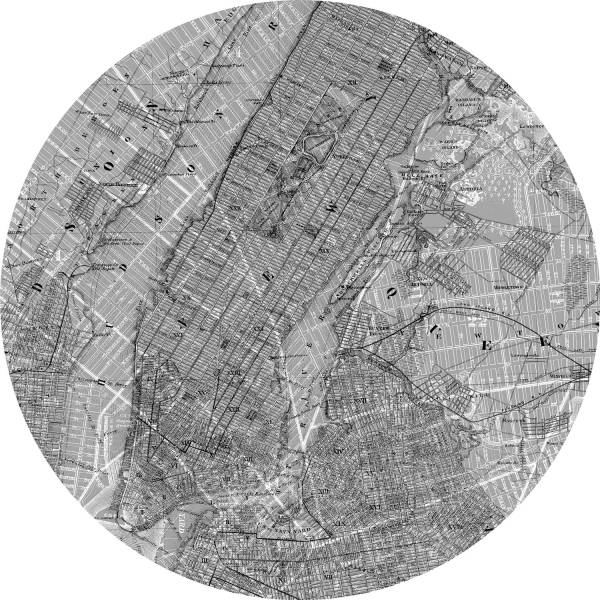 Komar Selbstklebende Vlies Fototapete Map D1-056