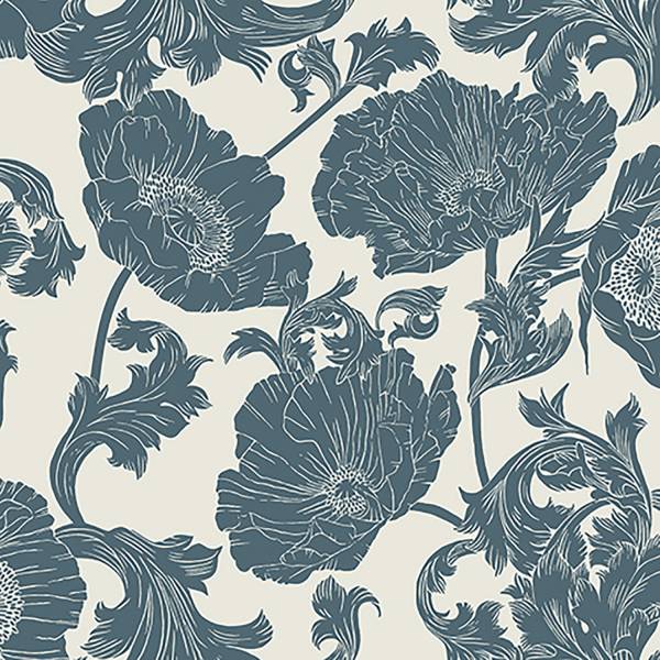 Rasch Textil Vliestapete Ekbacka blau Floral 014023