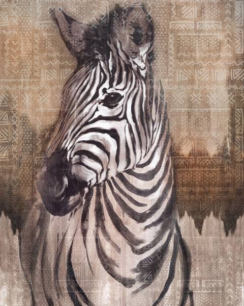 Komar Vlies Fototapete Zebra X4-1010