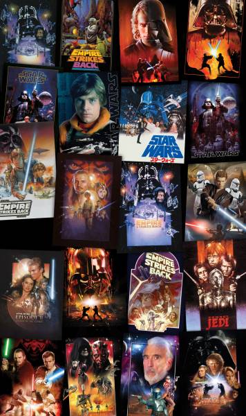 Komar Vlies Fototapete Star Wars Posters Collage VD-048
